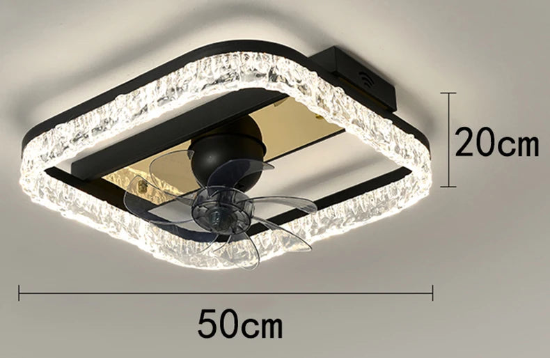 Modern ceiling lamps bedroom folding Ceiling fan ceiling fan with led light and control ceiling lamp for living room lighting