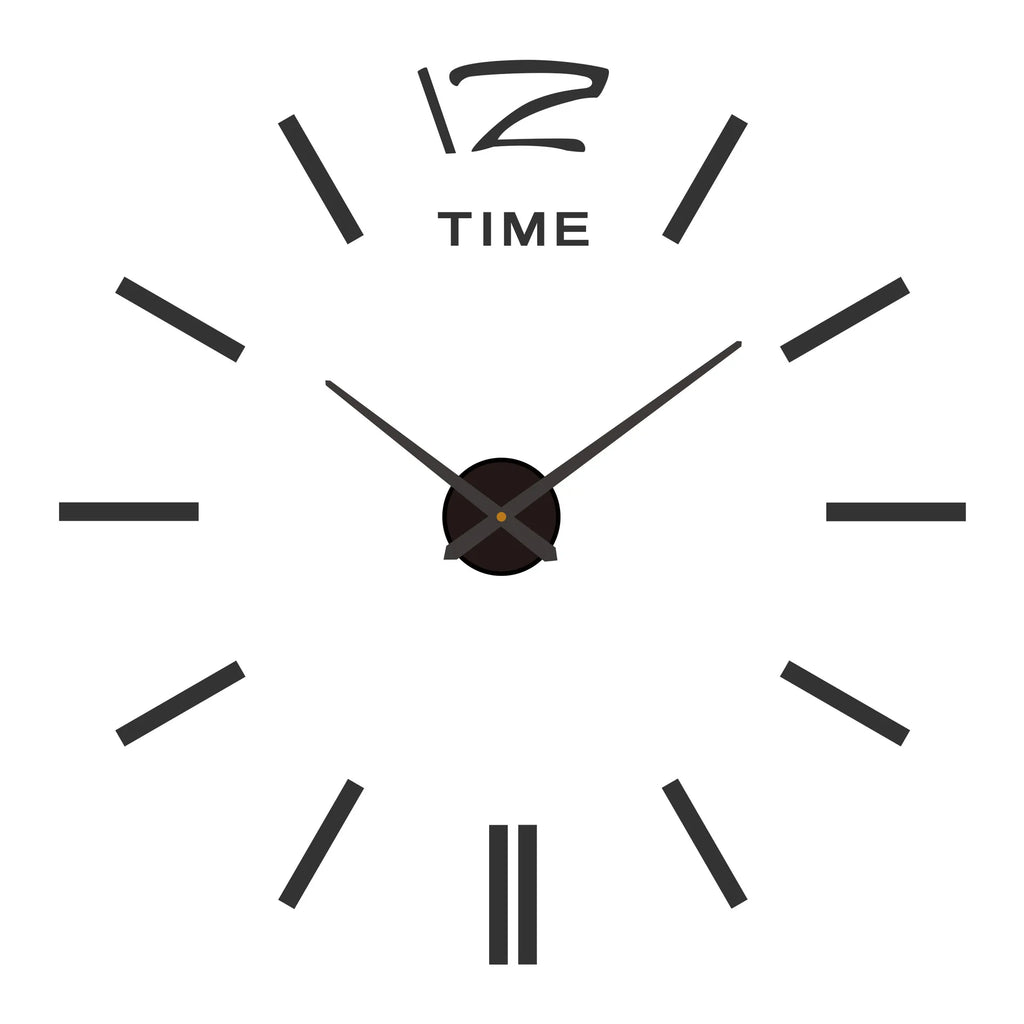 3D Wall Clock Luminous Frameless Wall Clocks DIY Digital Clock Wall Stickers Silent Clock for Home Living Room Office Wall Decor