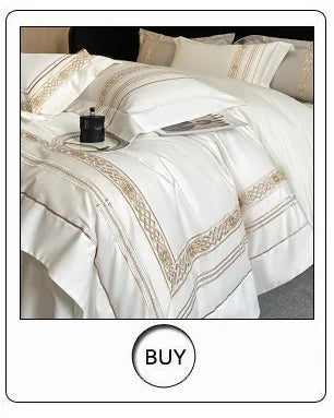 600TC Egyptian Cotton Chic Butterfly Embroidery Bedding Set 100% Cotton Duvet Cover Set Flat/Fitted Bed Sheet Pillowcases 4Pcs