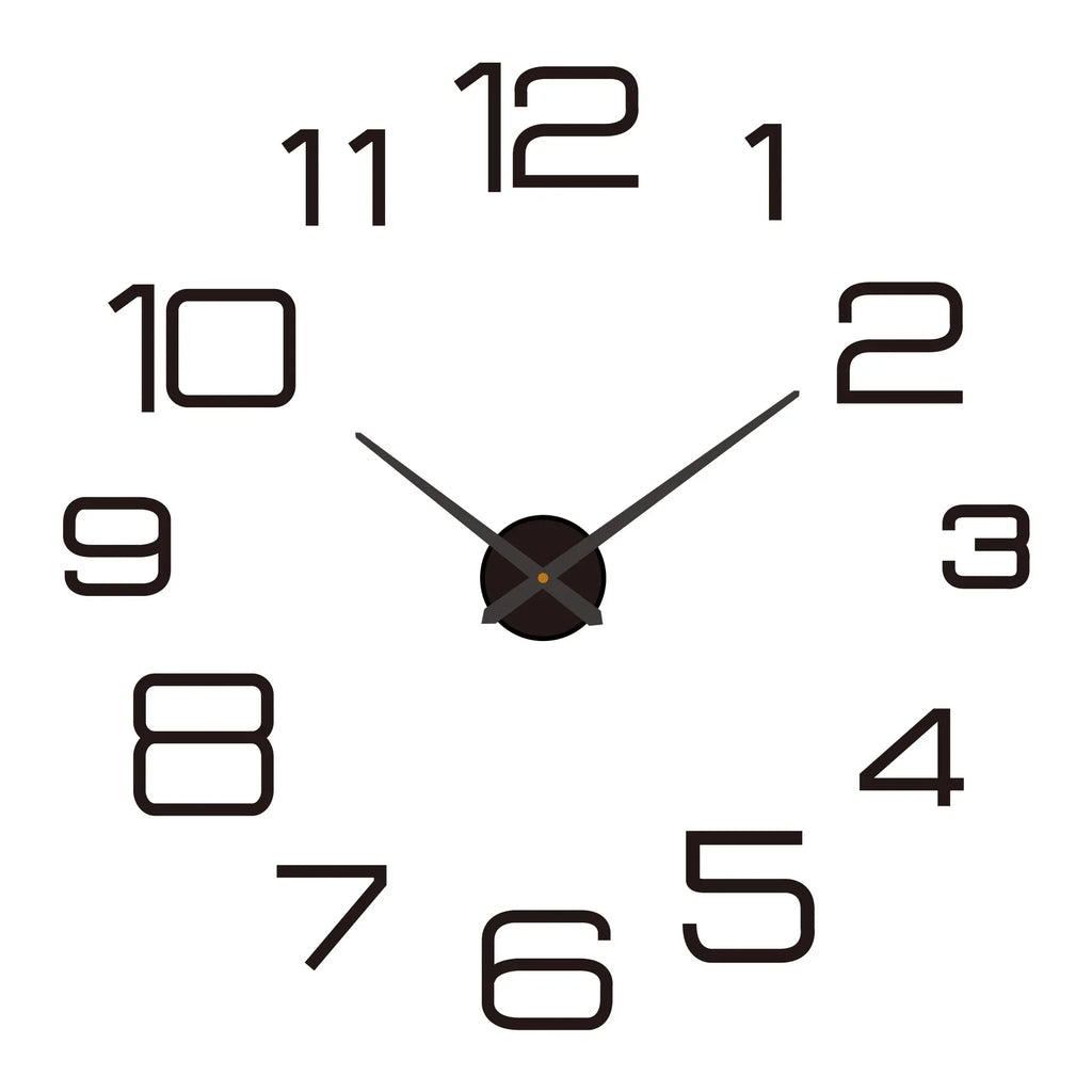 Large 3D Wall Clock Luminous Classic Wall Clocks DIY Digital Clock Wall Watches Stickers Silent Clock for Home Living Room Table