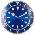 1pc 13 inch luxury creative metal wall clock, living room and study decoration wall clock, fluorescent clock dial, battery free