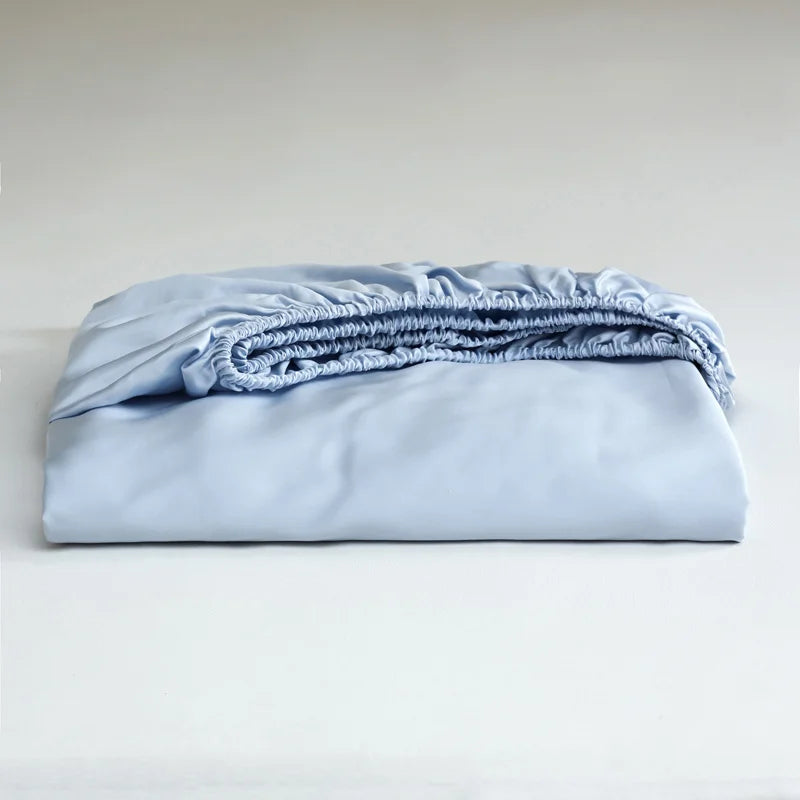 Mulberry Silk Fitted Bed Sheet with Elastic Bands Luxury Mattress Cover Single Double King Queen Size Bed Cover 100/140/200/220