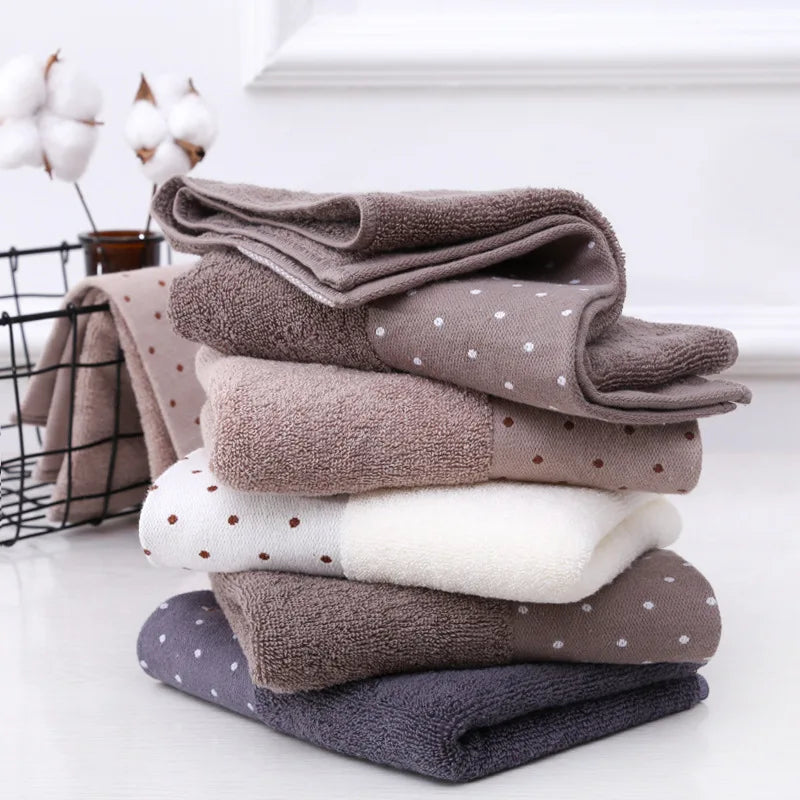 Set of 3 Cotton Bathroom Towels Sets 2pcs Hand Face Towel 35x75cm and 1pcs Big Bath Towels 70X140cm Washcloths Gift Towels 수건 세트