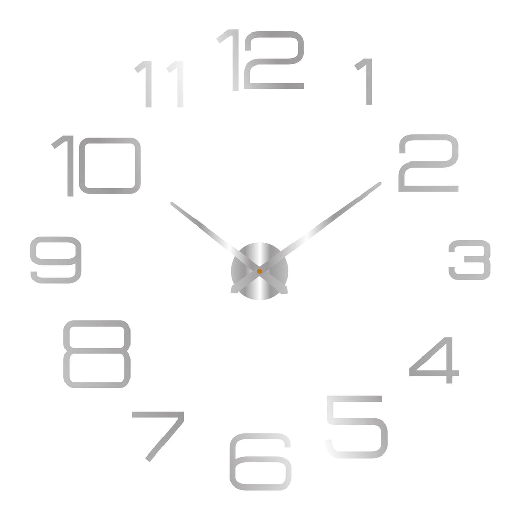 3D Wall Clock Luminous Frameless Wall Clocks DIY Digital Clock Wall Stickers Silent Clock for Home Living Room Office Wall Decor