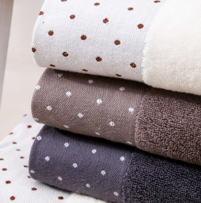 Set of 3 Cotton Bathroom Towels Sets 2pcs Hand Face Towel 35x75cm and 1pcs Big Bath Towels 70X140cm Washcloths Gift Towels 수건 세트