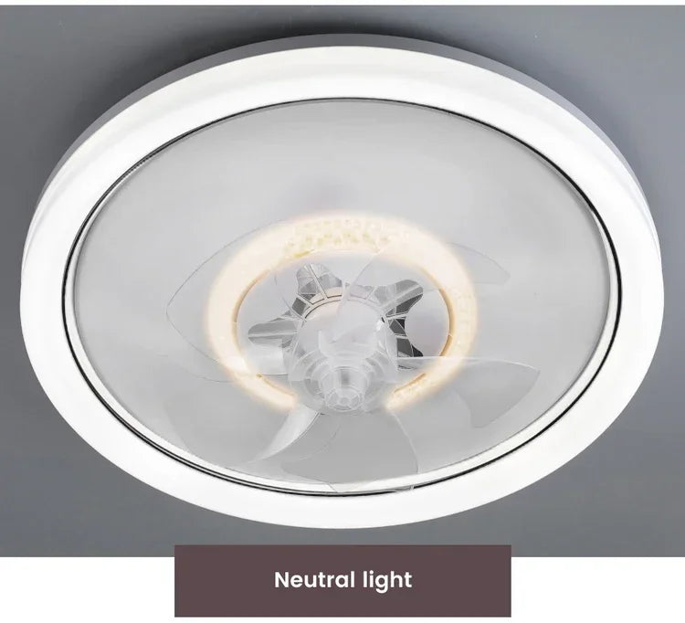 LED Modern Ceiling Fan Light, 360 ° Rotation Function, with Light, Remote Unlimited Adjustment, Bedroom Decorative Lighting